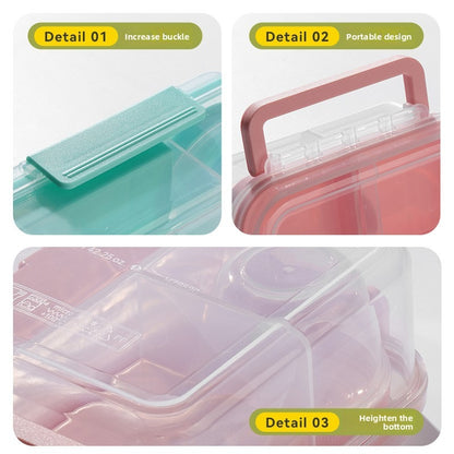 Kids Double Togo Yogurt Lunch Box Microwave Bento Boxes Leakproof Food Storage Container For School 5