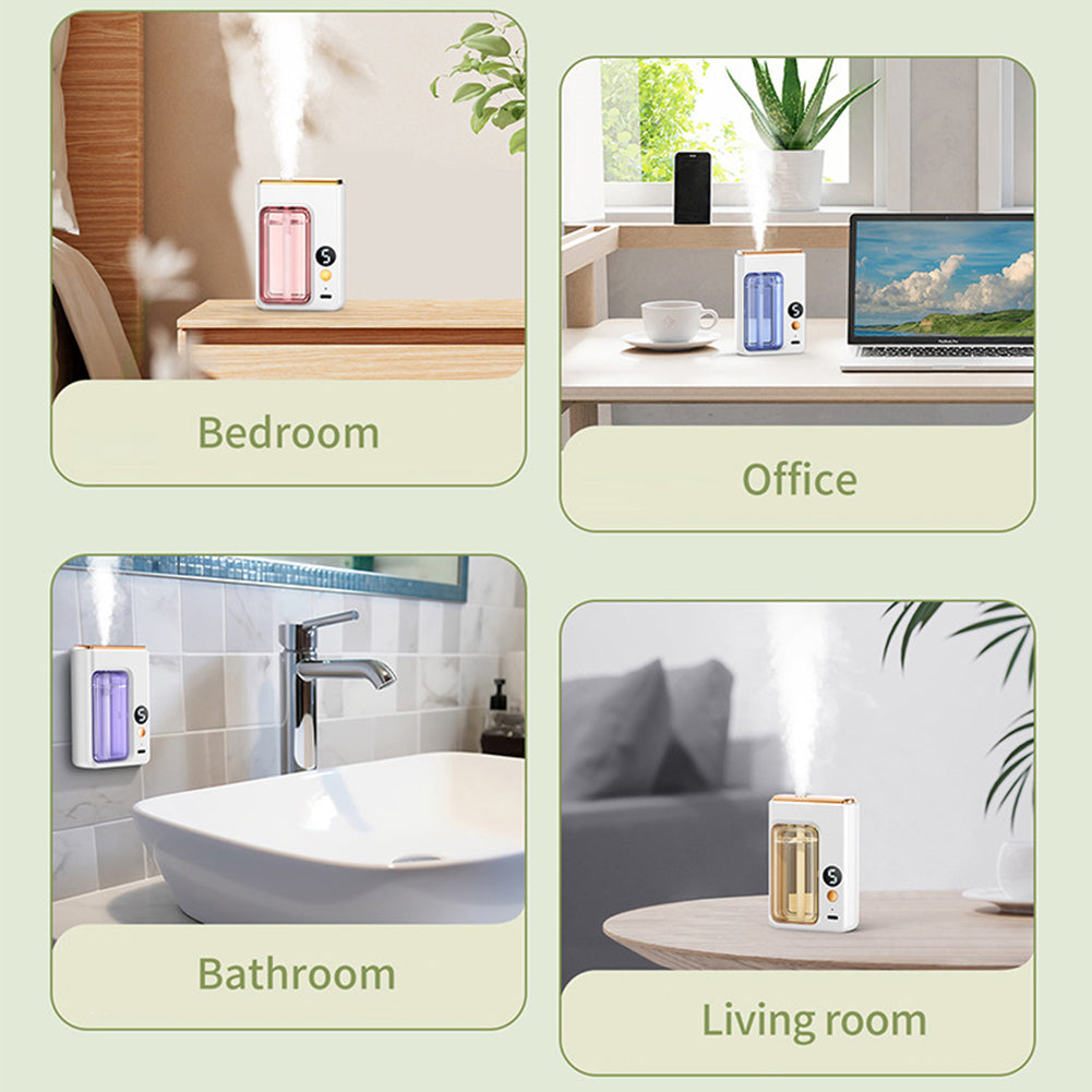 Automatic Aromatherapy Car Diffuser with Digital Display, Essential Oil Humidifier for Car, Bathroom Home Deodorization