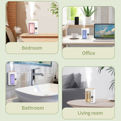 Automatic Aromatherapy Car Diffuser with Digital Display, Essential Oil Humidifier for Car, Bathroom Home Deodorization