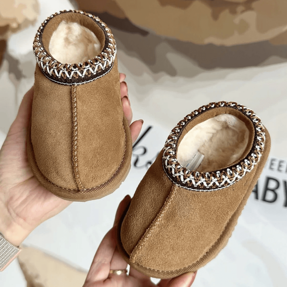 CozyStep Kids Suede Snow Boots With Fur Lining  Warm Winter Boots For Boys And Girls 3