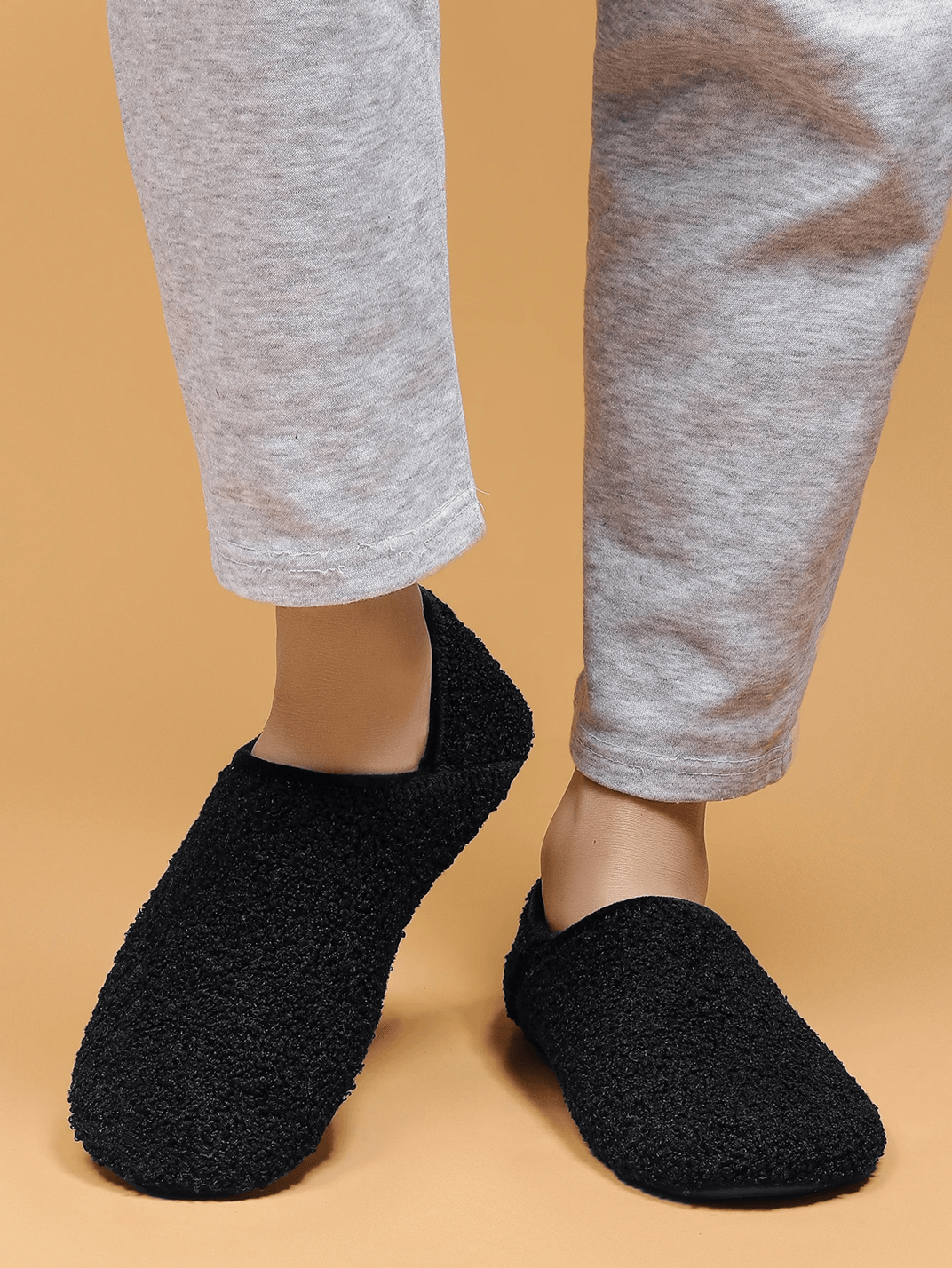 CozyStep Indoor Cotton Slippers for Men Soft Fleece Non Slip Lightweight House Shoes