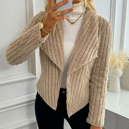 Autumn Winter Long Sleeve Slim Casual Cardigan Coat For Women 1