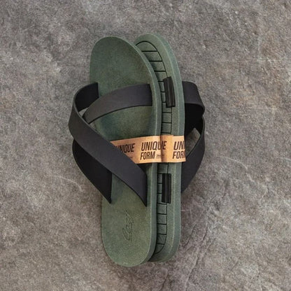 Comfortable Contrast Color Rubber Sandals For Men 5