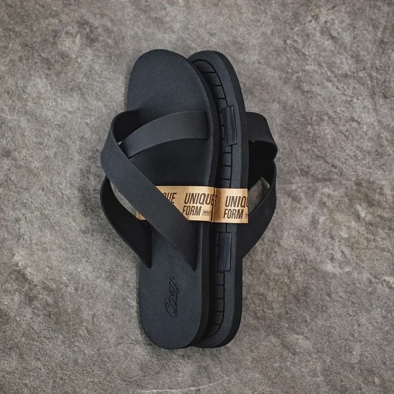 Comfortable Contrast Color Rubber Sandals For Men 6