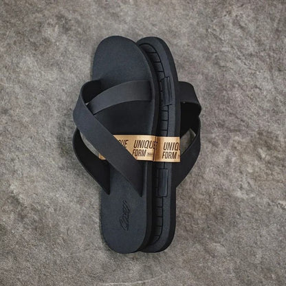 Comfortable Contrast Color Rubber Sandals For Men 6
