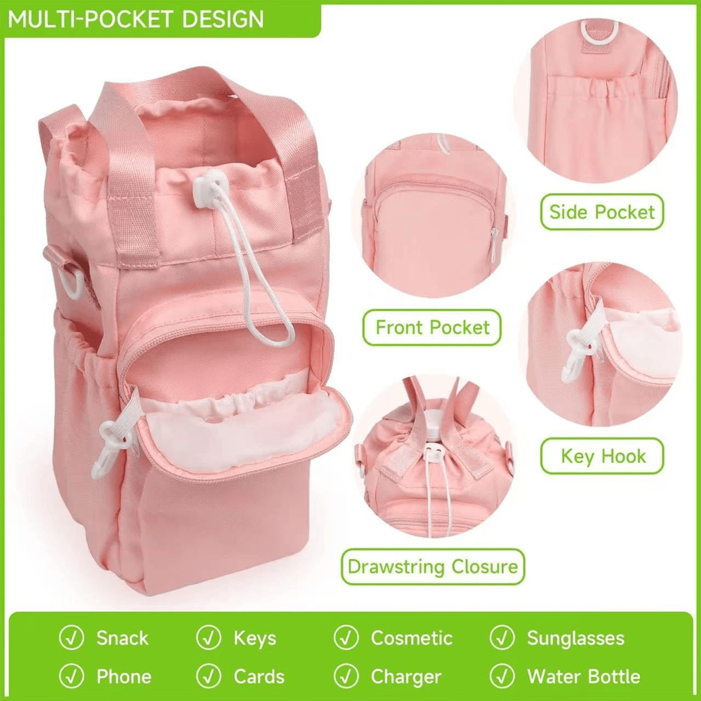 Outdoor Waterproof Insulated Water Bottle Pouch with Adjustable Strap