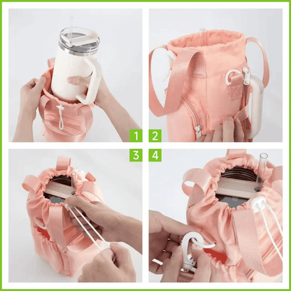 Outdoor Waterproof Insulated Water Bottle Pouch With Adjustable Strap 1