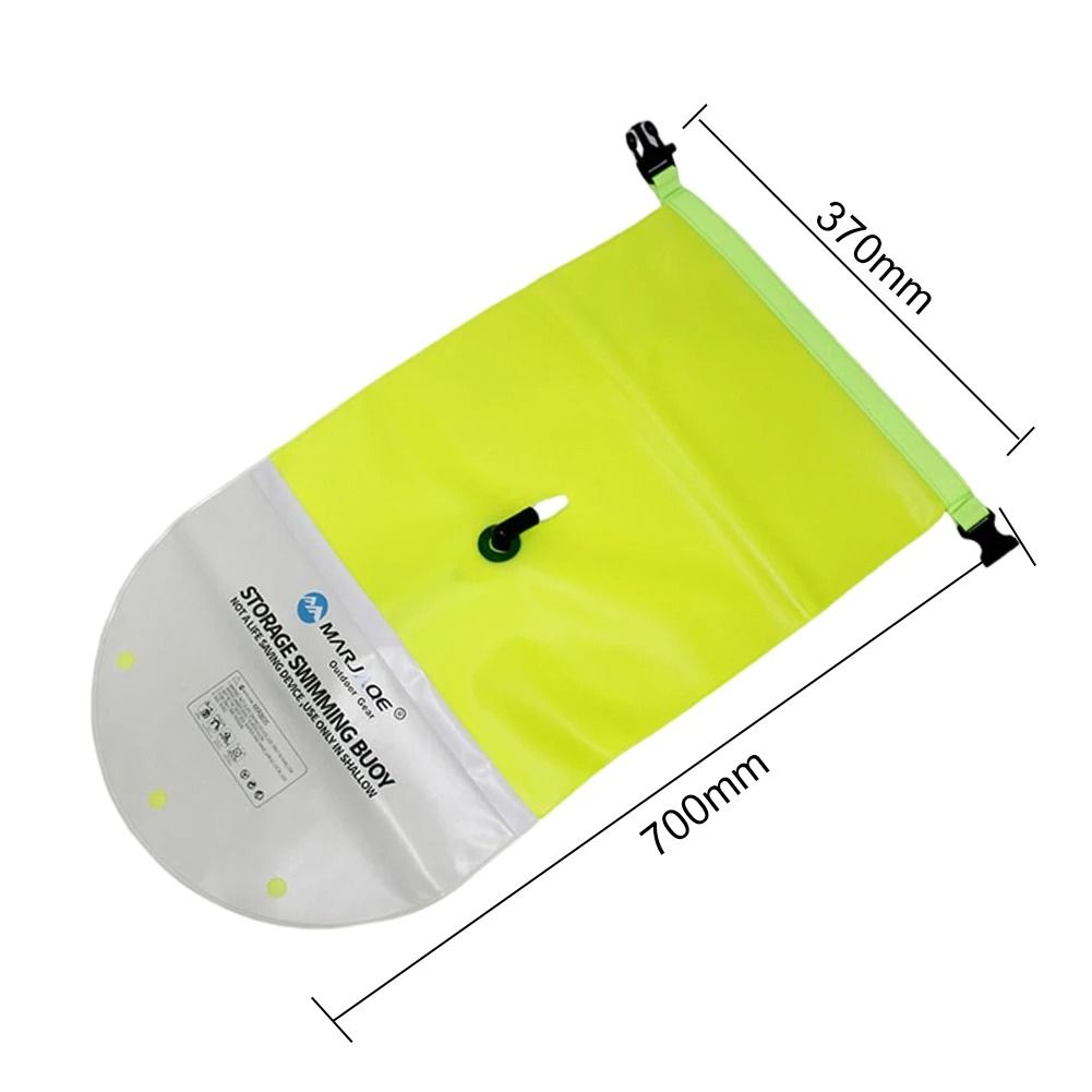 Inflatable Tow Float Dry Bag With Waist Strap For Open Water Sports 9