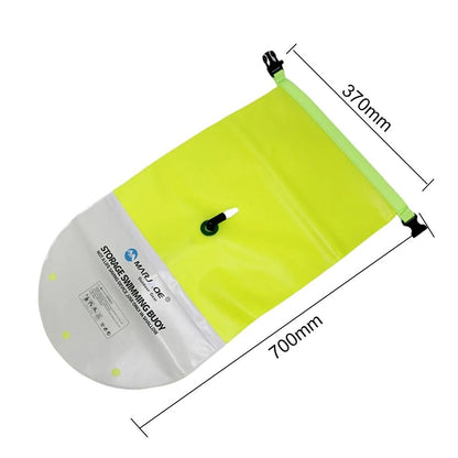 Inflatable Tow Float Dry Bag With Waist Strap For Open Water Sports 9