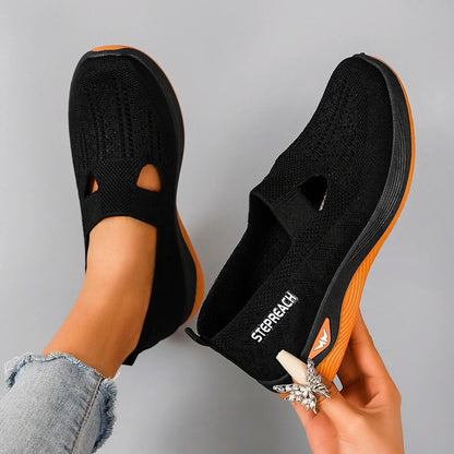 Summer Breathable Mesh Casual Flat Sneakers For Wom 3