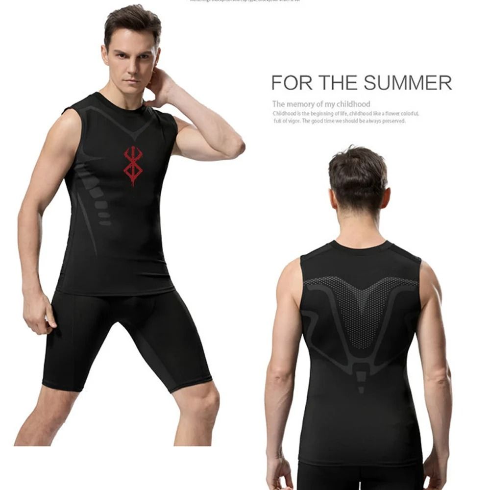 Mens Compression Mesh Tank Top For Workouts 1