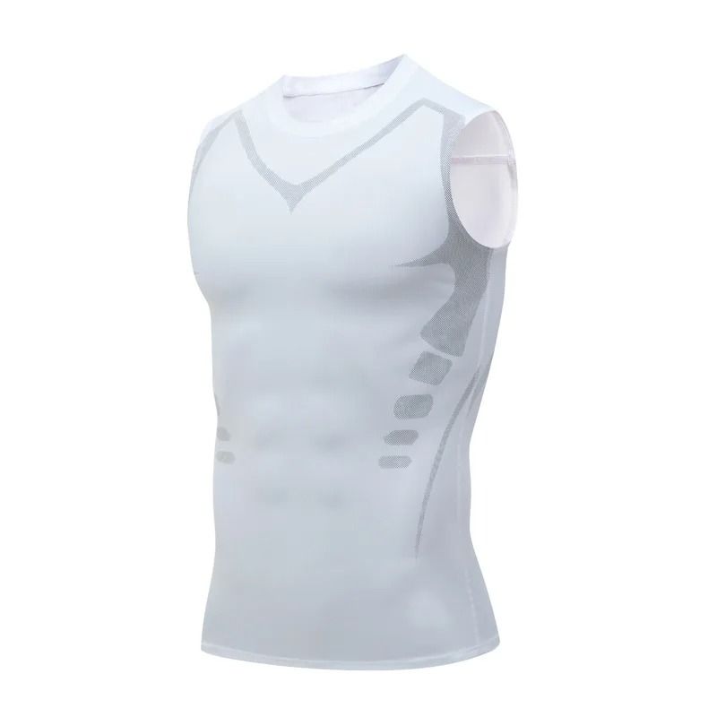 Mens Shapewear Compression Vest Body Shaper Sleeveless Tank 7