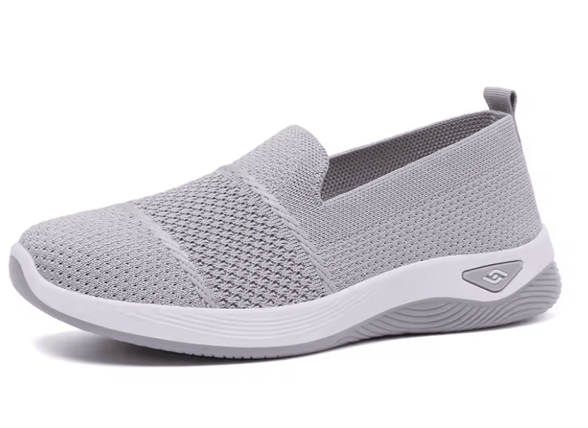 Breathable Wedge Heel Loafers For Women Slip On Knitted Walking Shoes 5