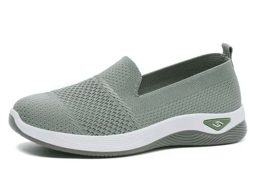 Breathable Wedge Heel Loafers For Women Slip On Knitted Walking Shoes 6