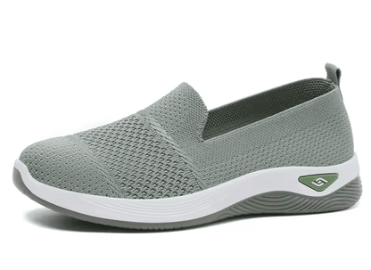 Breathable Wedge Heel Loafers For Women Slip On Knitted Walking Shoes 6