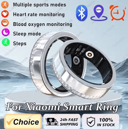Smart Health Bluetooth Ring with Heart Rate and Sleep Monitor