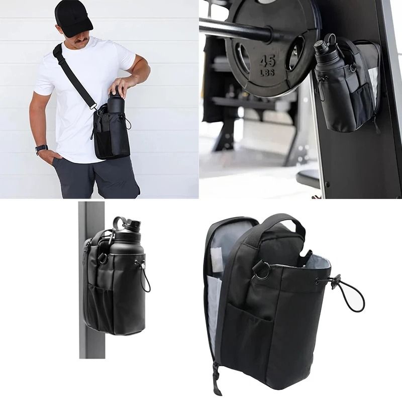 Magnetic Water Bottle Pouch with Phone Pocket