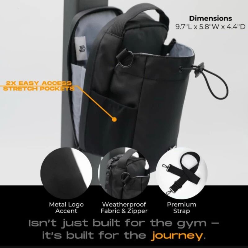 Magnetic Water Bottle Pouch With Phone Pocket 1