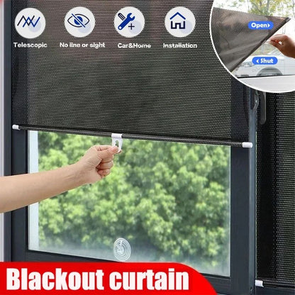 Universal Suction Cup Blackout Roller Blinds For Windows And Cars 1