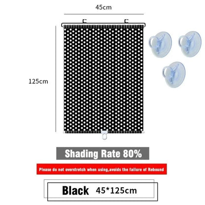 Universal Suction Cup Blackout Roller Blinds For Windows And Cars 9