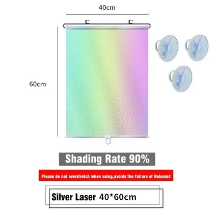 Universal Suction Cup Blackout Roller Blinds For Windows And Cars 12