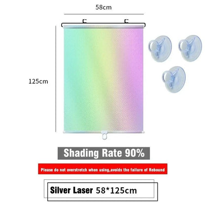 Universal Suction Cup Blackout Roller Blinds For Windows And Cars 16