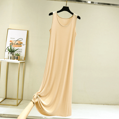 Casual Modal Night Dress For Women Sleeveless Comfortable Sleepwear 2