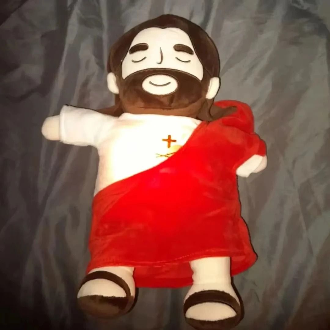 Soothing Breathing Jesus Plush With Light And Music 1