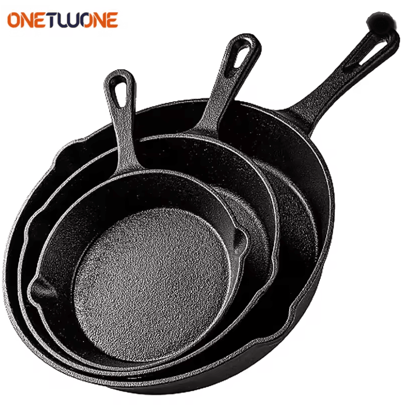 Cast Iron Frying Pan Non Stick Skillet for Induction Cooking and Everyday Use