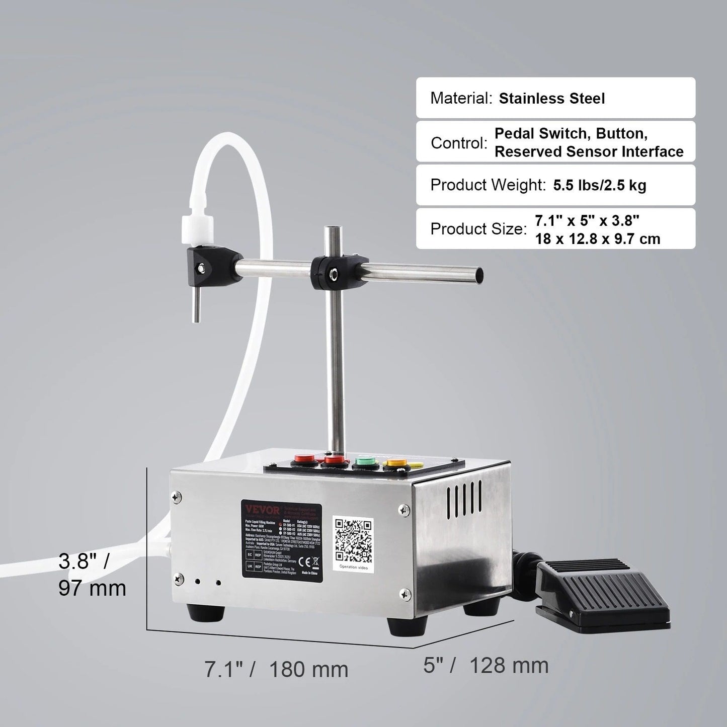 Automatic Digital Liquid Filling Machine With Single Nozzle For Bottles 6