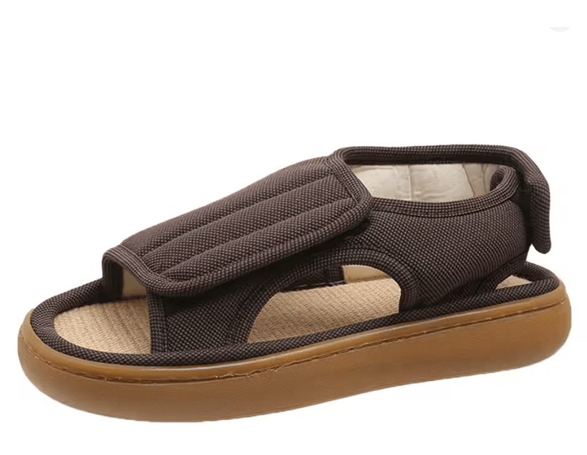 Unisex Diabetic Sandals Adjustable Anti Slip Summer Walking Shoes 4
