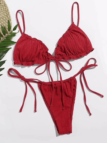 Womens Push Up Bikini Set Bandage Swimwear Two Piece Bathing Suit 9