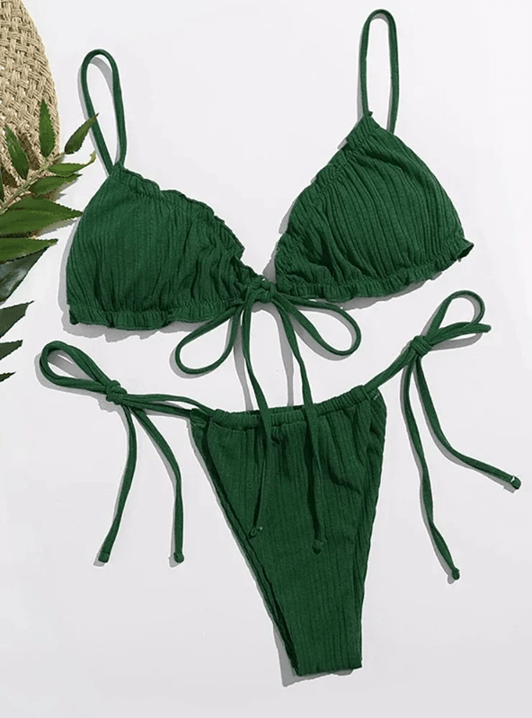 Womens Push Up Bikini Set Bandage Swimwear Two Piece Bathing Suit 7