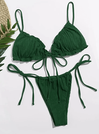 Womens Push Up Bikini Set Bandage Swimwear Two Piece Bathing Suit 7