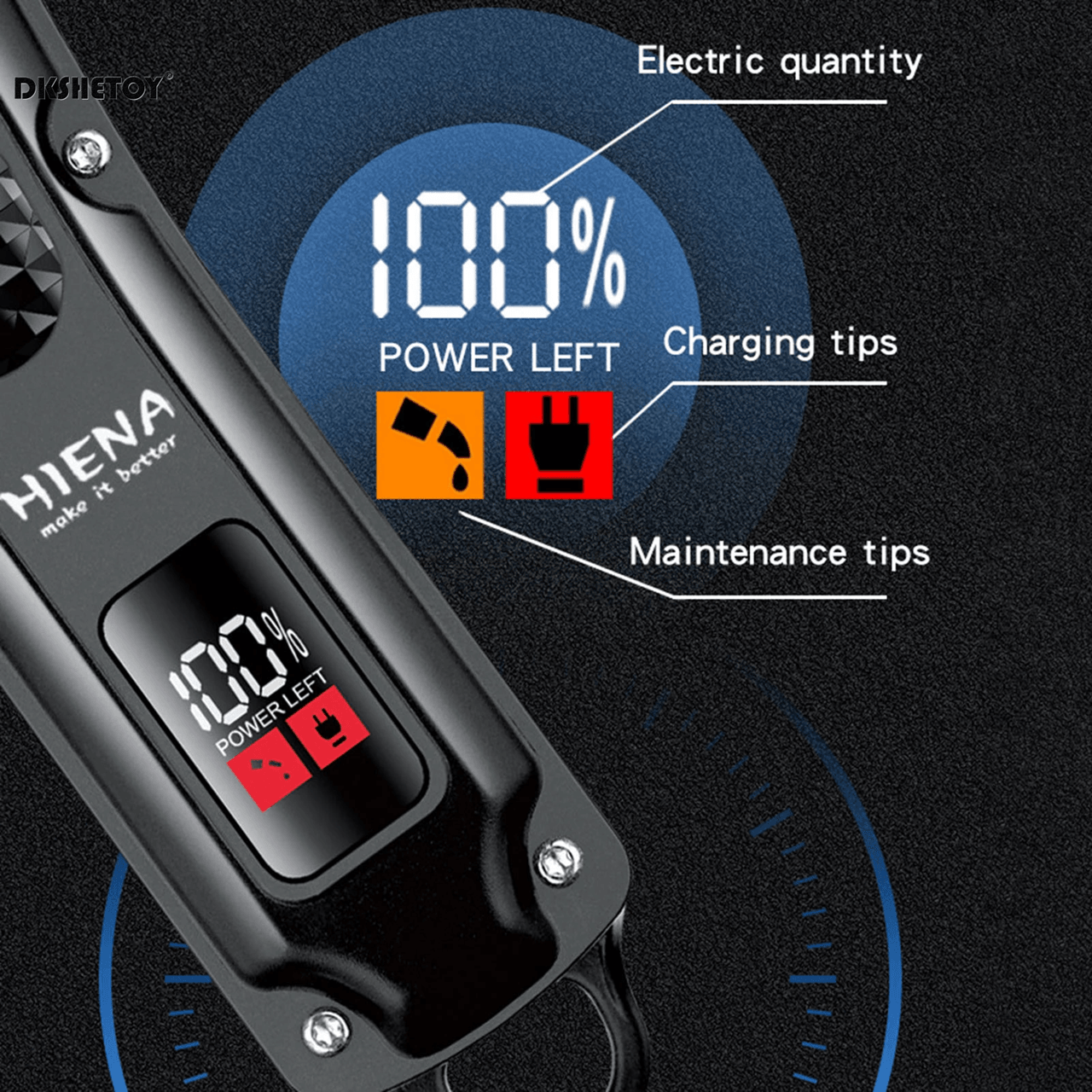Professional Cordless Hair Clipper Rechargeable Beard And Hair Trimmer 2