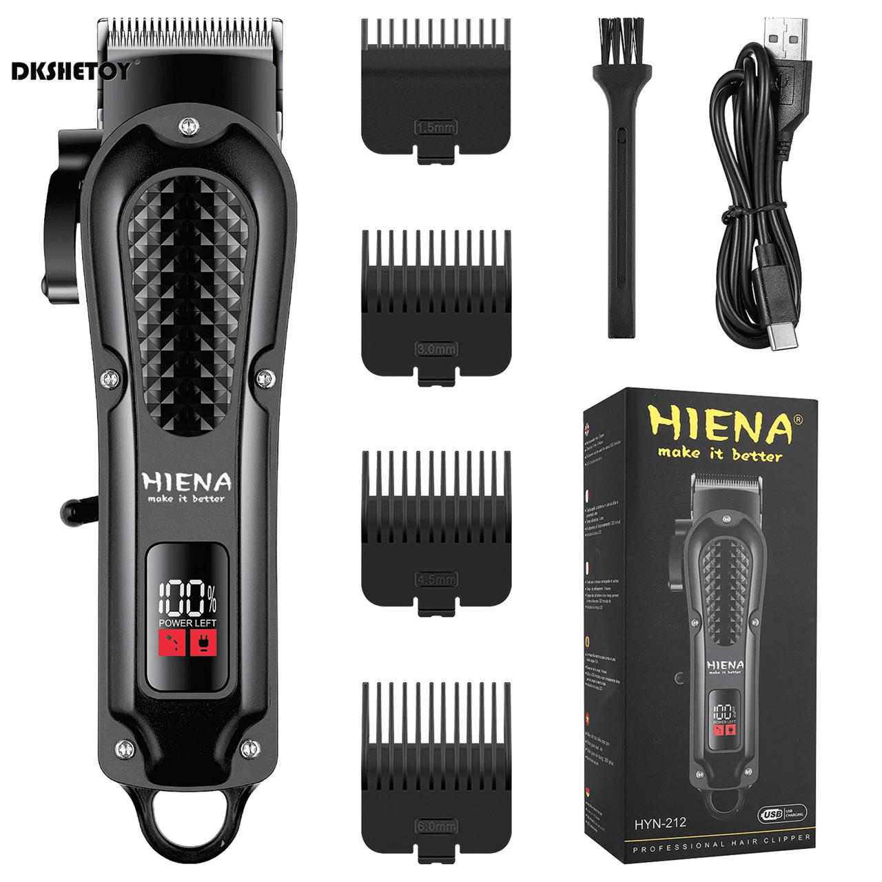 Professional Cordless Hair Clipper Rechargeable Beard And Hair Trimmer 3