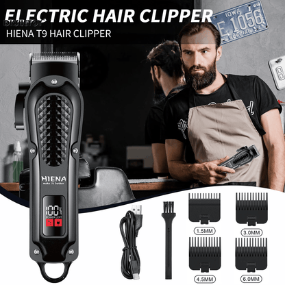 Professional Cordless Hair Clipper Rechargeable Beard and Hair Trimmer