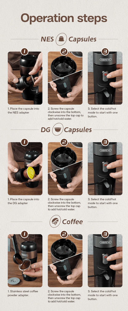 Portable Coffee Maker For Car And Home With Capsule And Ground Compatibility 3