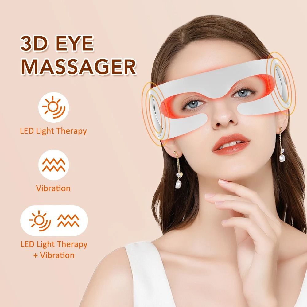 Vibration Eye Massager With LED Light Therapy 2