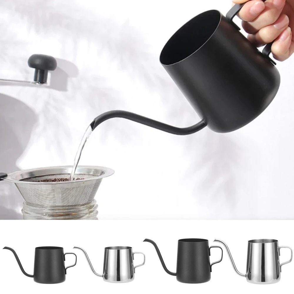 Stainless Steel Gooseneck Pour Over Coffee Pot with Narrow Spout