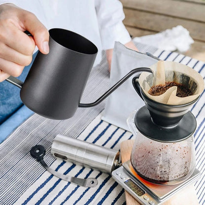 Stainless Steel Gooseneck Pour Over Coffee Pot With Narrow Spout 3