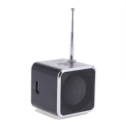 VIKEFON TDV26 Mini Bluetooth Speaker With FM Radio  Portable Stereo Music Player With TF Card  AUX 1