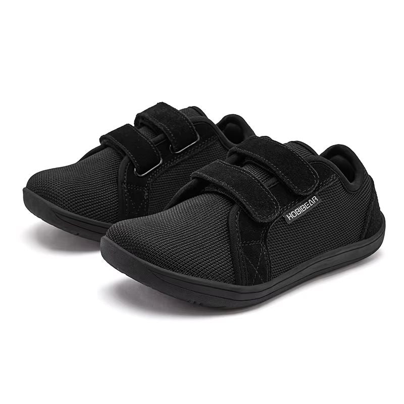 HOBIBEAR Kids Barefoot Shoes  Wide Toe Minimalist Sneakers With Breathable Mesh  HookandLoop Strap 11