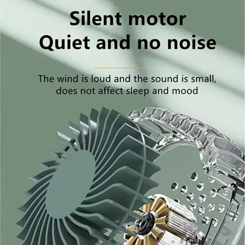 Mini Portable Bladeless Fan  Rechargeable Ultra Quiet Handheld Cooling Fan For Travel Sports  Outdo 1