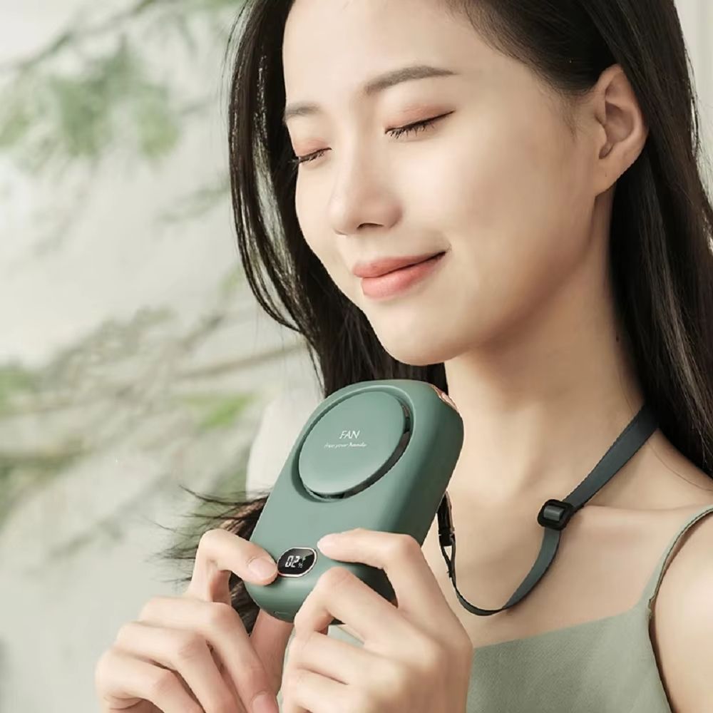 Mini Portable Bladeless Fan  Rechargeable Ultra Quiet Handheld Cooling Fan For Travel Sports  Outdo 3