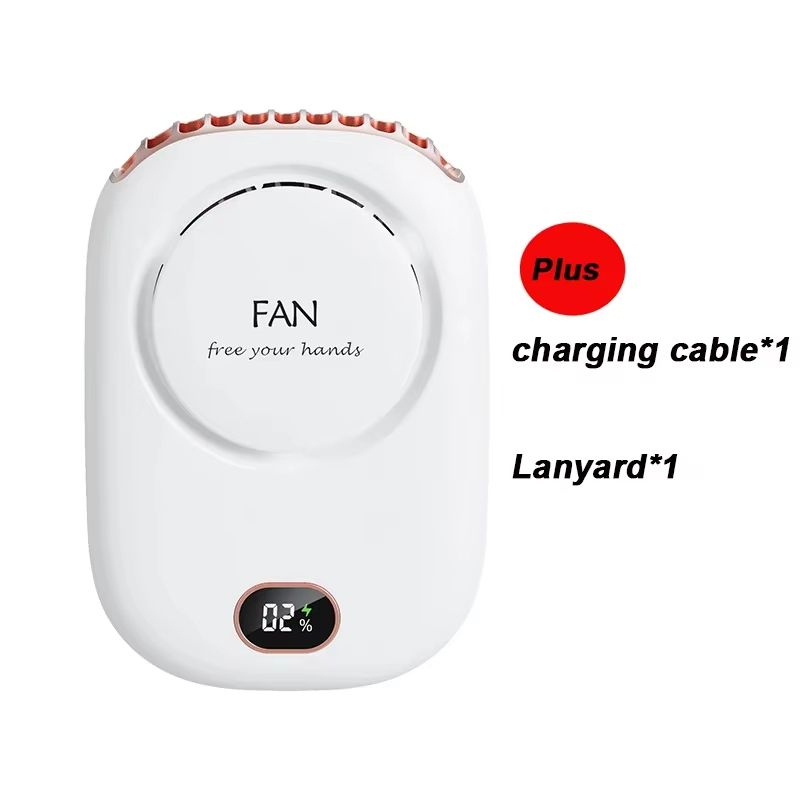 Mini Portable Bladeless Fan  Rechargeable Ultra Quiet Handheld Cooling Fan For Travel Sports  Outdo 7