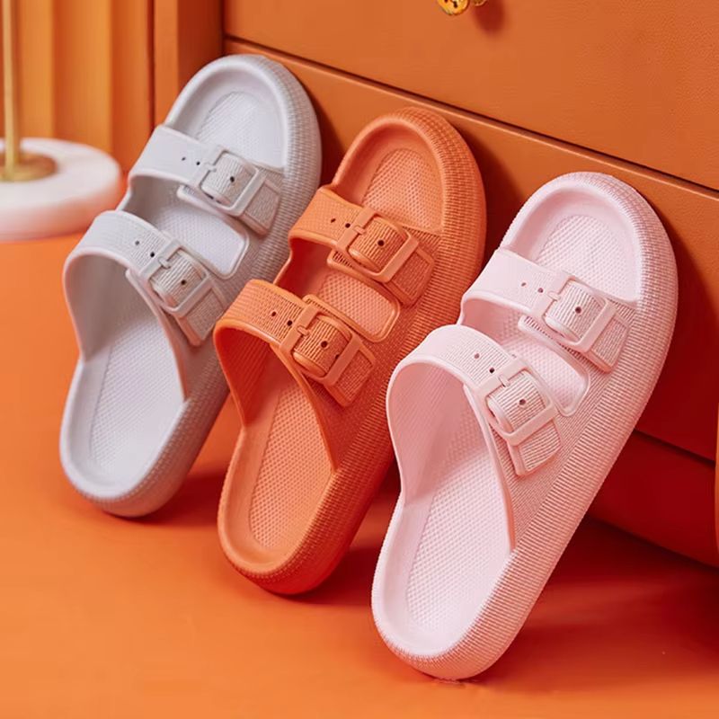 Womens Platform Cloud Slides With Buckle  Soft EVA NonSlip Sandals For Summer Beach  Home Comfort 1