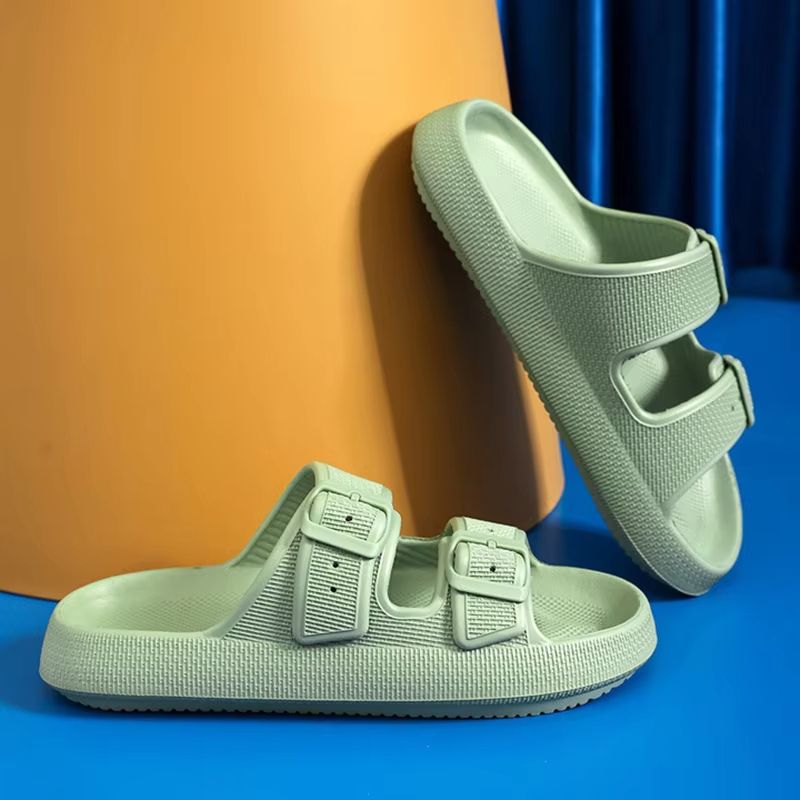 Womens Platform Cloud Slides With Buckle  Soft EVA NonSlip Sandals For Summer Beach  Home Comfort 11