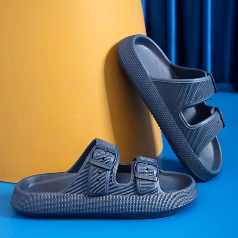 Womens Platform Cloud Slides With Buckle  Soft EVA NonSlip Sandals For Summer Beach  Home Comfort 12