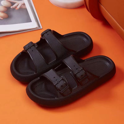Womens Platform Cloud Slides With Buckle  Soft EVA NonSlip Sandals For Summer Beach  Home Comfort 7